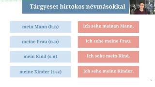 Tárgyeset birtokos névmásokkal