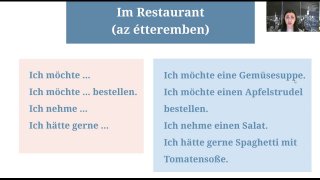 Az étteremben - Im Restaurant